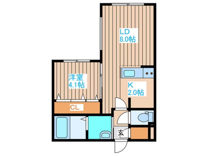 間取図 La.Garbo本郷