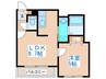 ルーク南４条 1LDKの間取り