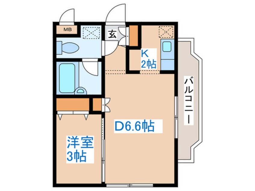 間取図 グランメ－ル弘道館第１