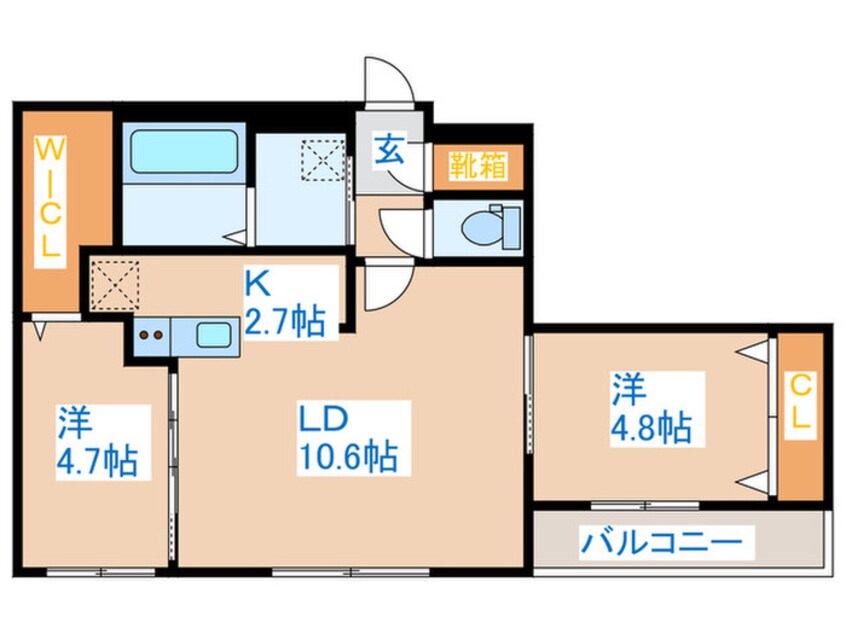 間取図 S-RESIDENCE大通東