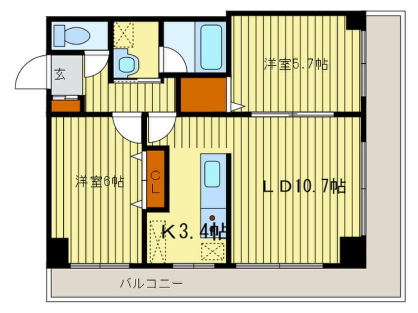 間取図 第１０旭レジデンス