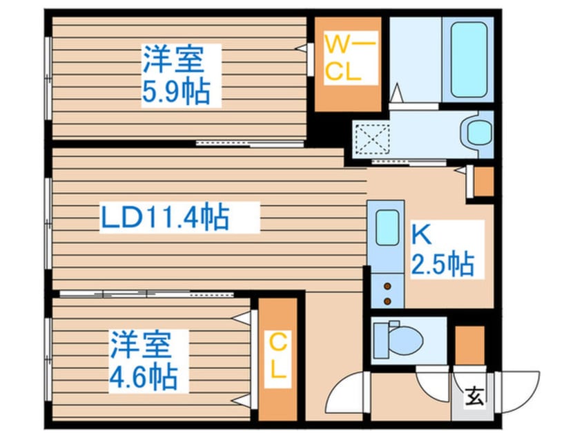 間取図 S-RESIDENCE琴似Ⅱ