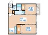 ｱｰﾄﾚｰﾀ発寒 2LDKの間取り