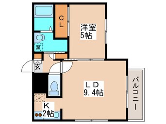 間取図 シャルム大通東Ⅱ