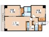 ＫＫＳ羊ヶ丘 2LDKの間取り
