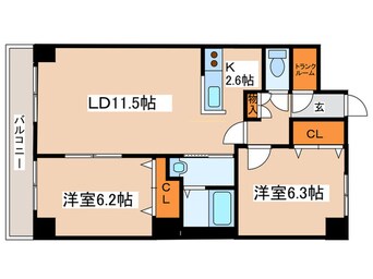 間取図 ＫＫＳ羊ヶ丘