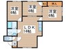 ファミリ－ハイツ北１９条 3LDKの間取り
