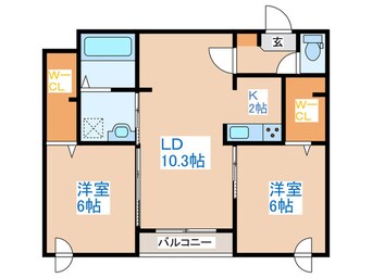 間取図 Royale二十四軒