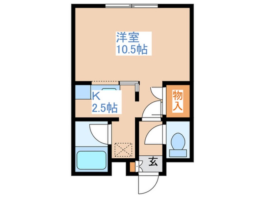 間取図 パンセ平岸