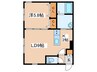 Ｇｒａｎｄｅｕｒ　Ｌ 1LDKの間取り