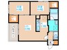 LiveCasa白石 2LDKの間取り