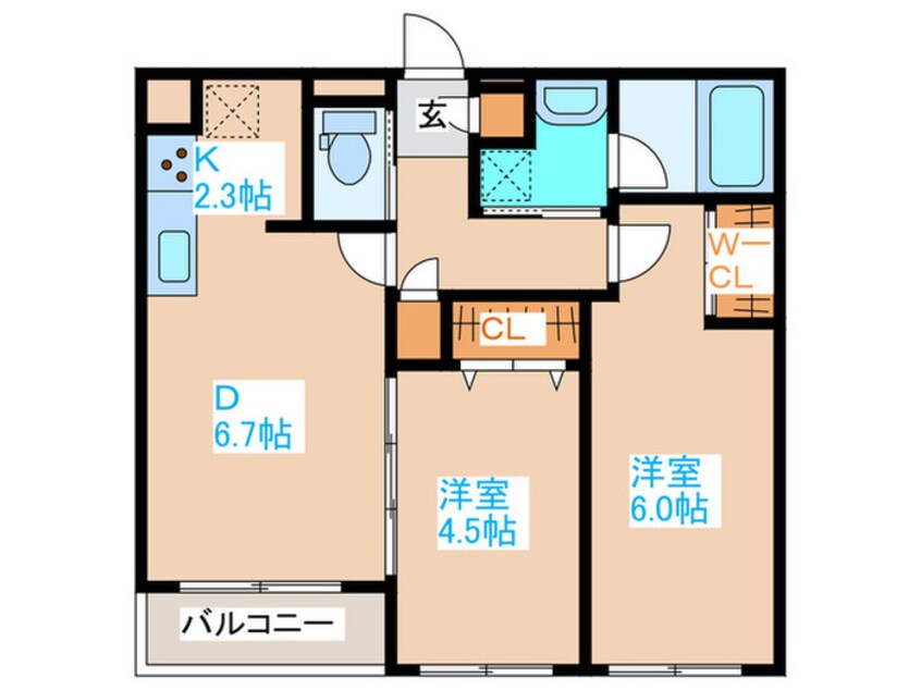 間取図 LiveCasa白石