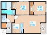 S-RESIDENCE南郷North 2LDKの間取り