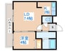 アスパイア琴似 1LDKの間取り