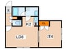 すいえん 1LDKの間取り