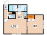 すいえん 1LDKの間取り