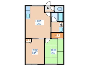 間取図 シティ－ハイム翔Ⅱ