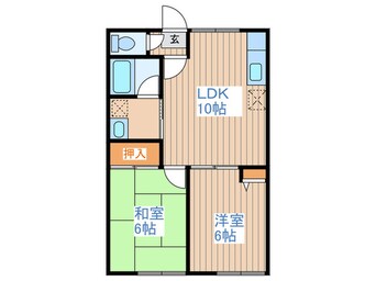 間取図 シティ－ハイム翔Ⅱ