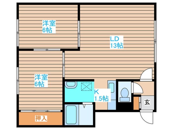 間取り図 ニューハイツF