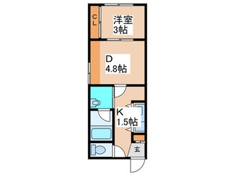 間取図 メニーズコート創成タウン　C棟