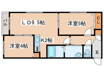 間取図 クラッセ円山ＥＡＳＴ