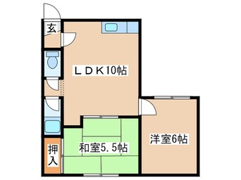 間取図 メゾンア－バン