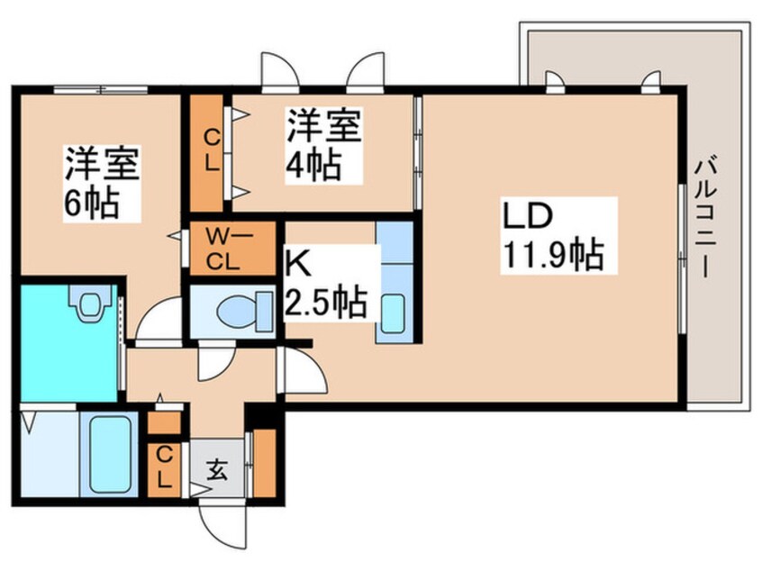 間取図 アルファスクエア北20西4