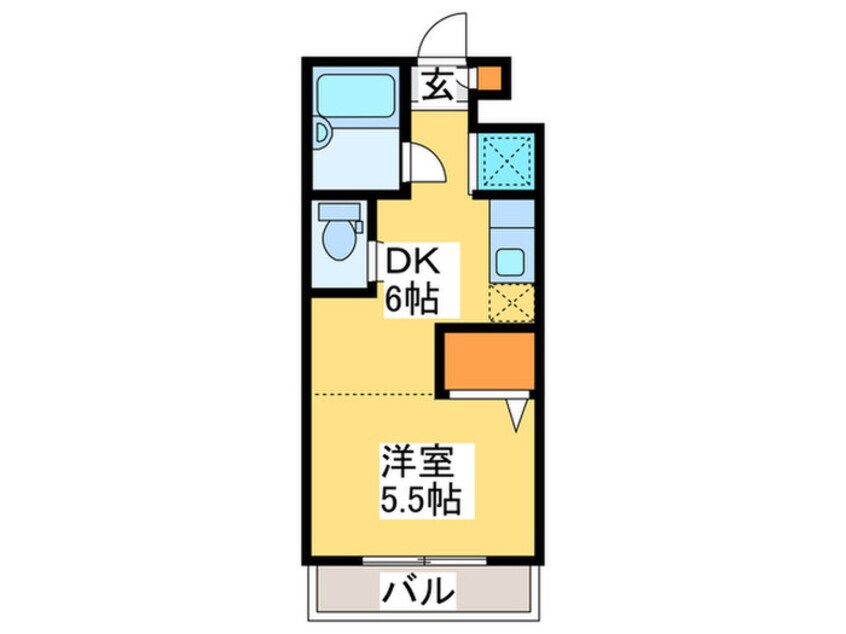 間取図 グランメ－ル栗山