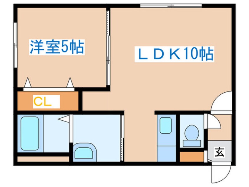 間取図 ロゼリア発寒