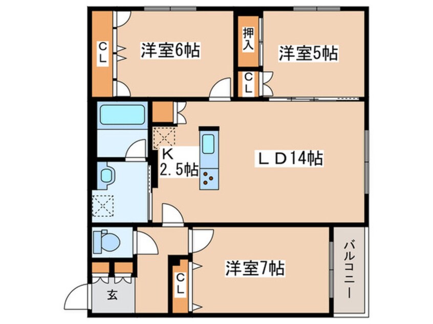 間取図 S-RESIDENCE神宮前