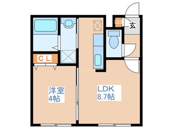間取図 エ－ル平岸