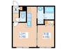 エ－ル平岸 1LDKの間取り