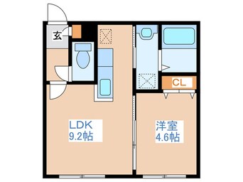 間取図 エ－ル平岸