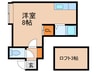KUULEI東区役所前 1Rの間取り