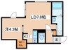 KOA misono 1LDKの間取り