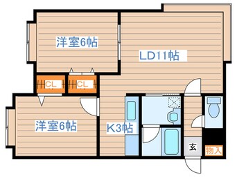 間取図 ア－クコ－ト月寒公園