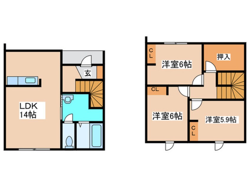 間取図 Himawari B棟