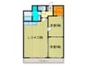 ＰＬＵＭＯＳＵＳ 2LDKの間取り