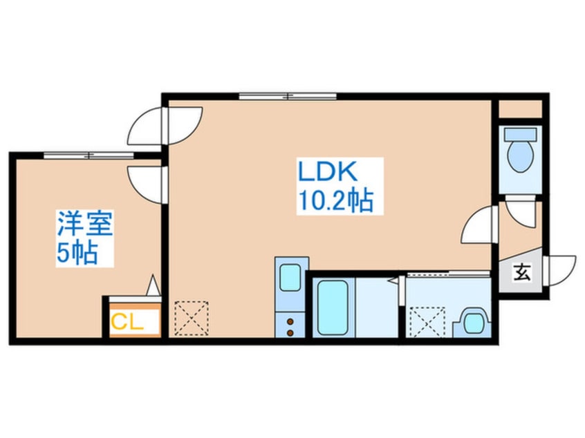 間取図 ENCHANTE-THE手稲