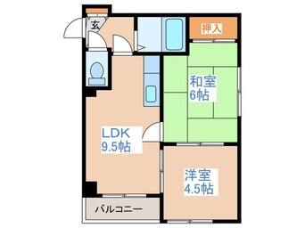 間取図 豊平コ－ト