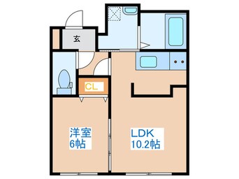 間取図 8　3W2（b）HACHI　SANWESTNY