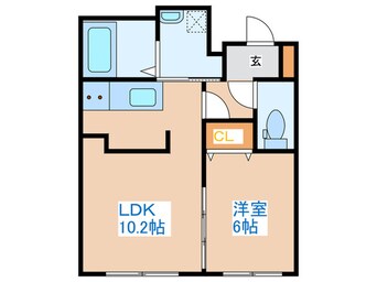 間取図 8　3W2（b）HACHI　SANWESTNY