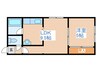フェリス21 1LDKの間取り