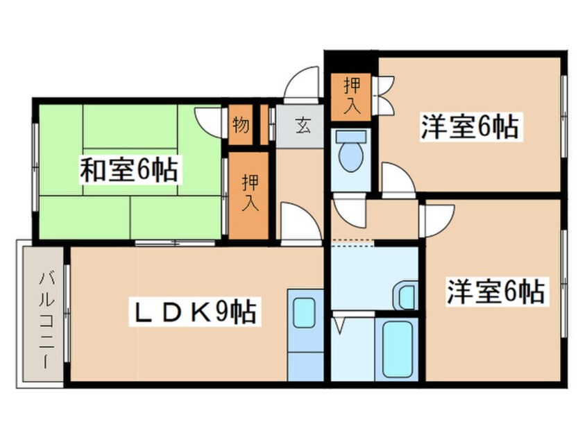 間取図 ロイヤル麻生