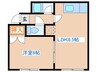 ハイムミント 1LDKの間取り