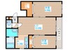 クレスト２０ 2LDKの間取り