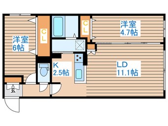 間取図 アルファスクエア琴似1条