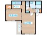 エクセル南麻生 1LDKの間取り