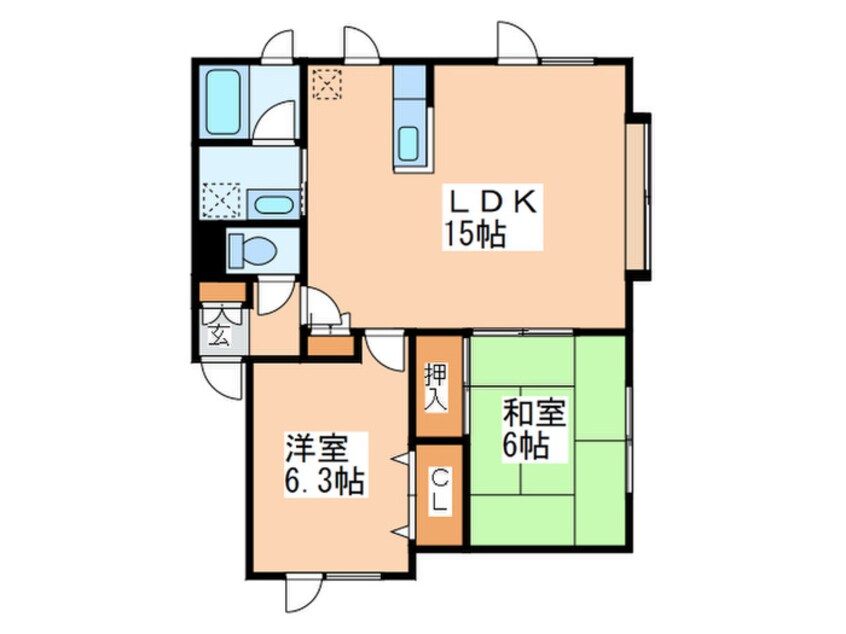 間取図 第一月ヶ丘マンション