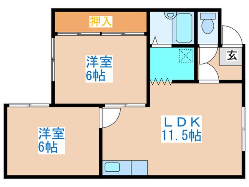 間取図 つくしハイツ